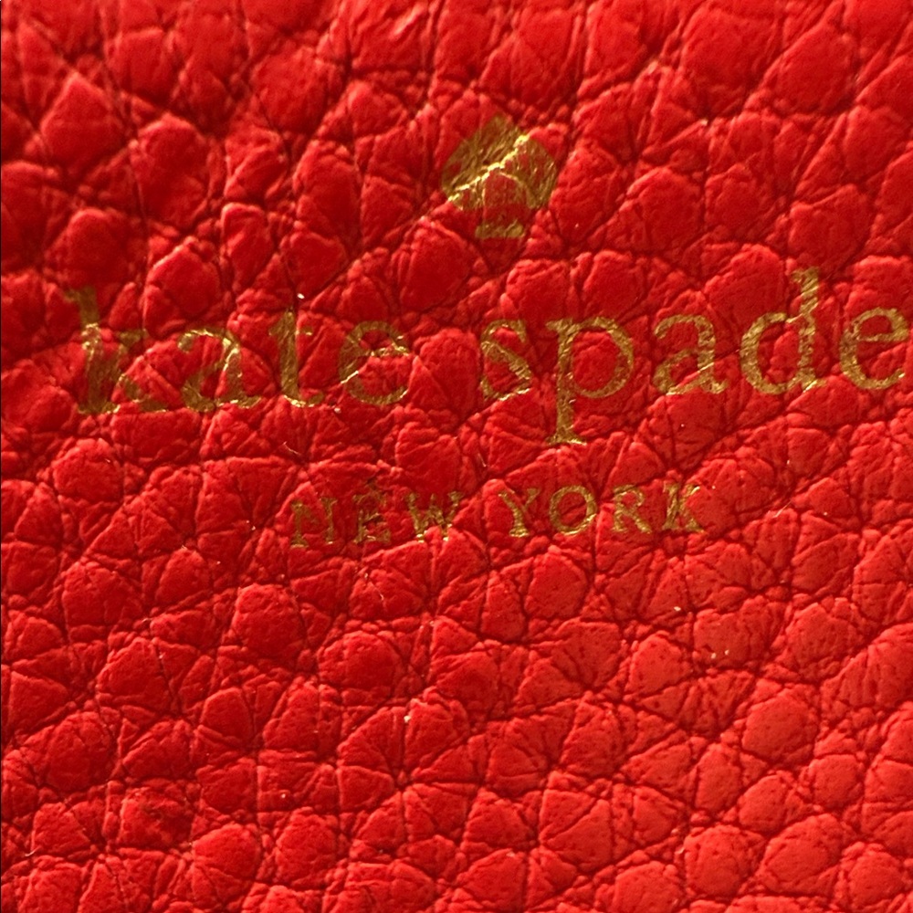 Kate Spade Vibrant orange/peach Dark Wristlet Clutch - Picture 8 of 11